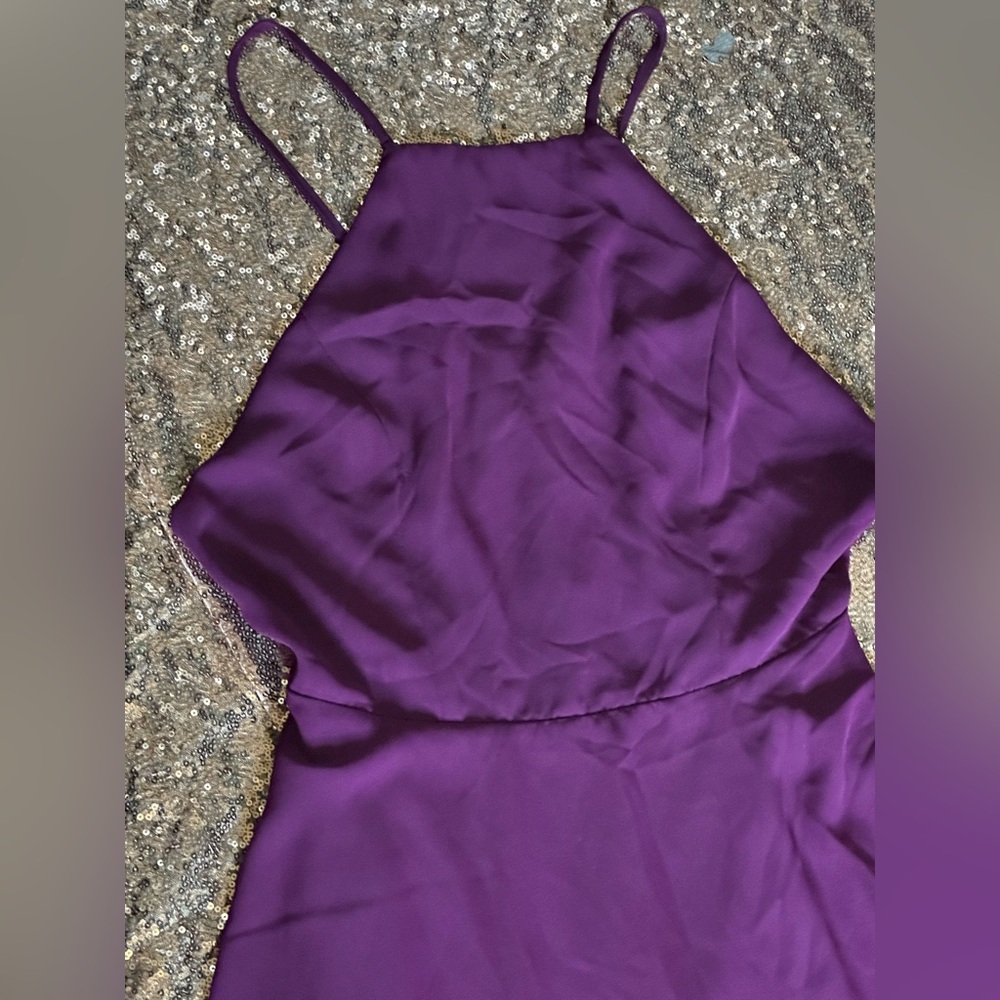 Forever 21 Women Purple  Backless Mini Dress Size Small - Picture 4 of 8